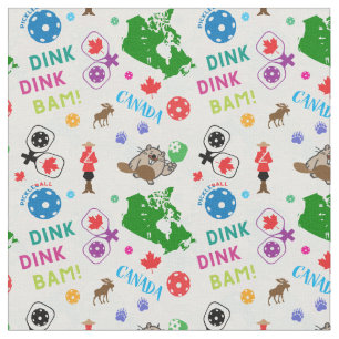 Pickleball Canada icons2, custom tile size! Fabric