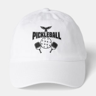 Pickleball cap design black and white
