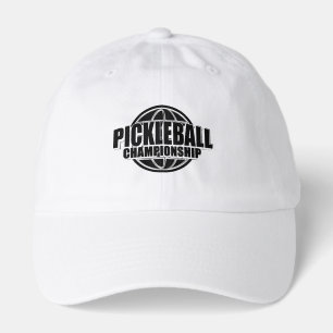 Pickleball cap design black and white