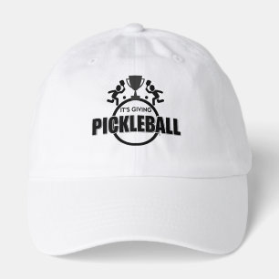 Pickleball cap design black and white