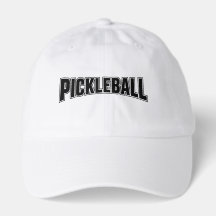 Pickleball cap design black and white