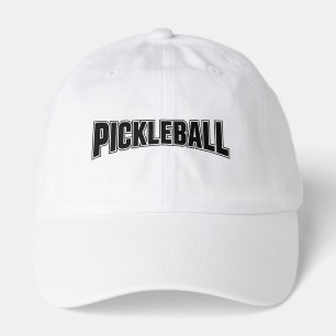 Pickleball cap design black and white