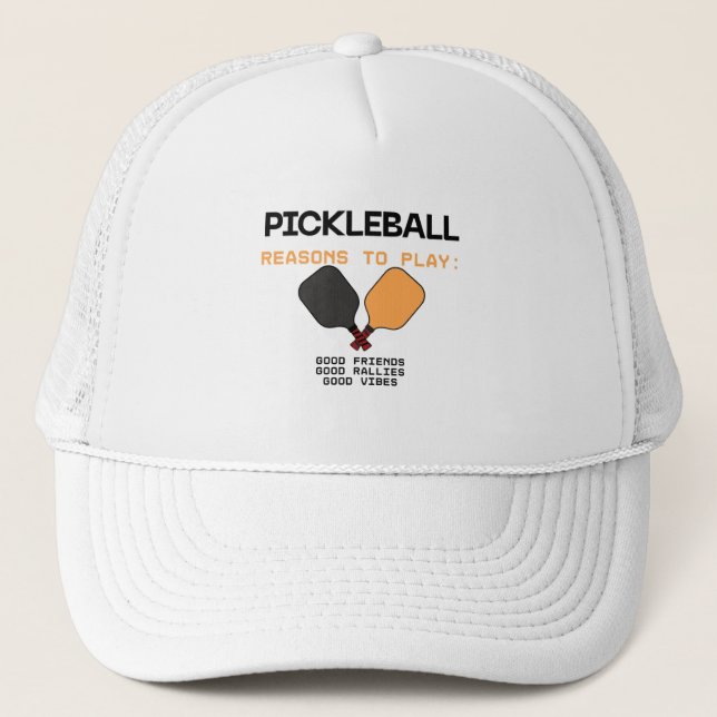 Pickleball Cap – Reasons to Play (Front)
