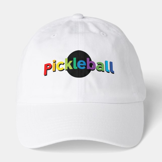 Pickleball cap watercolor design (Front)