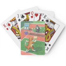 Pickleball Cats Playing Cards