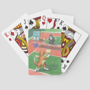 Pickleball Cats Playing Cards