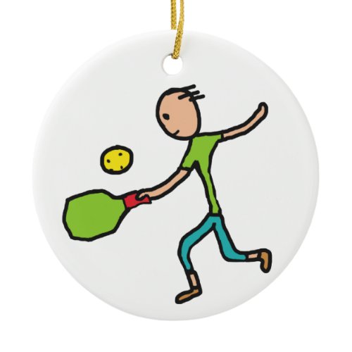 Pickleball Ceramic Ornament