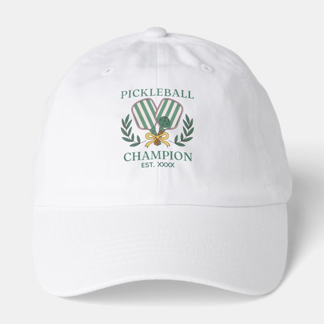 Pickleball Champion Custom Established Year Hat (Front)