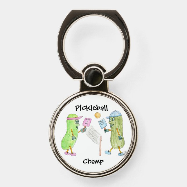 Pickleball Champion Phone Ring Stand (Front)