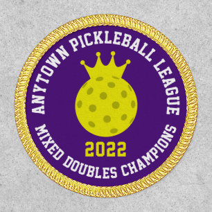 Pickleball Champion Royal Ball Team or League Patch