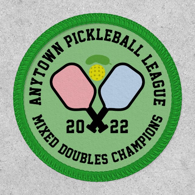 Pickleball Champion Team or League Patch (Front)