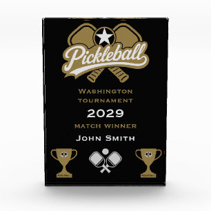 Pickleball Champion Winners Acrylic Award