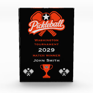 Pickleball Champion Winners Acrylic Award