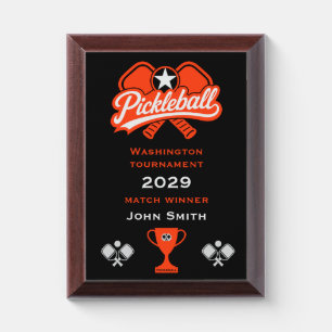 Pickleball Champion Winners Award Plaque