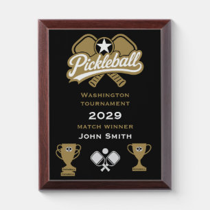 Pickleball Champion Winners Award Plaque