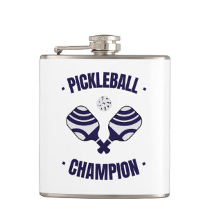 Pickleball Champion Wrapped Flask