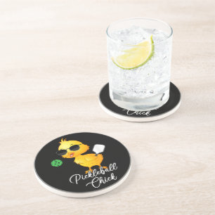 Pickleball Chick Funny Pickleball Coaster