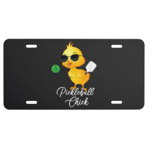 Pickleball Chick Funny Pickleball License Plate