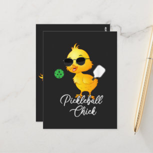 Pickleball Chick Funny Pickleball Postcard
