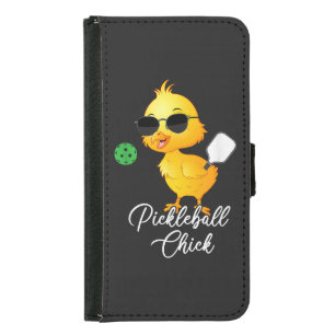 Pickleball Chick Funny Pickleball Samsung Galaxy S5 Wallet Case