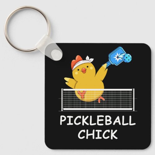 Pickleball Chick funny Retirement Retired Men Wome Keychain