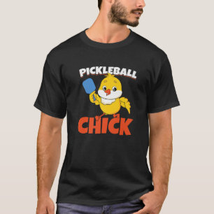 Pickleball Chick Paddle Ball Player Chicken Pickle T-Shirt