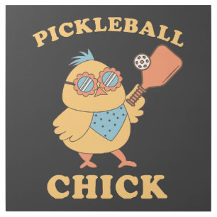 Pickleball Chick - retro Gallery Wrap