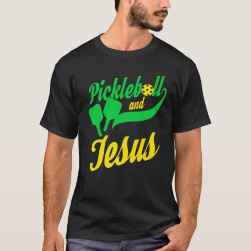 Pickleball Christian Jesus T_  Player  Dink T_Shirt