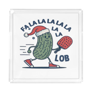 Pickleball Christmas Acrylic Tray