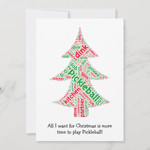 Pickleball Christmas Card