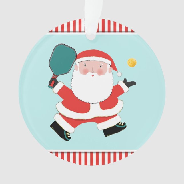 Pickleball Christmas Collectible Ornament (Front)