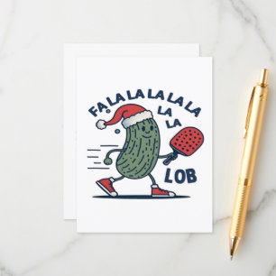 Pickleball Christmas Enclosure Card