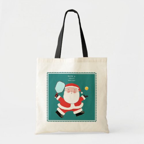 Pickleball Christmas Gift Tote Bag