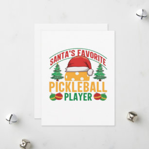 Pickleball Christmas  Holiday Card