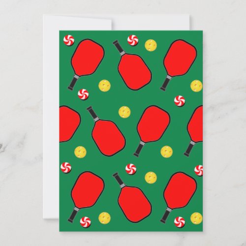 Pickleball Christmas Holiday Card