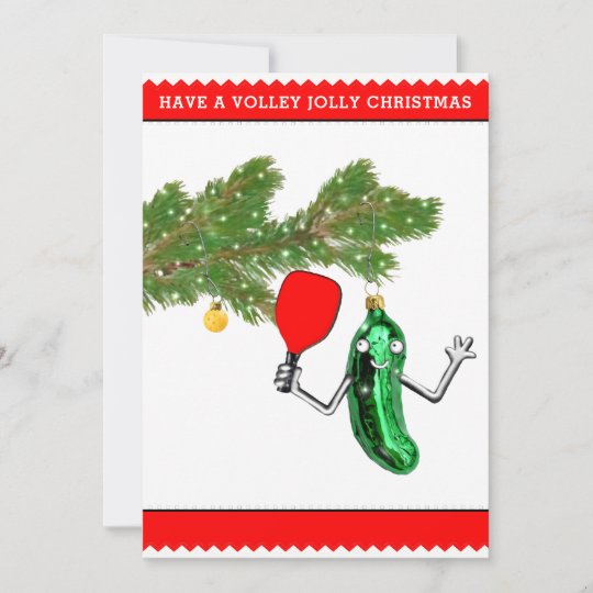 Pickleball Christmas Holiday Card
