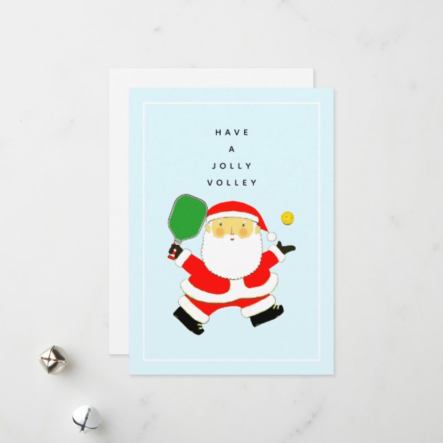 Pickleball Christmas Holiday Gift Card (Front/Back In Situ)