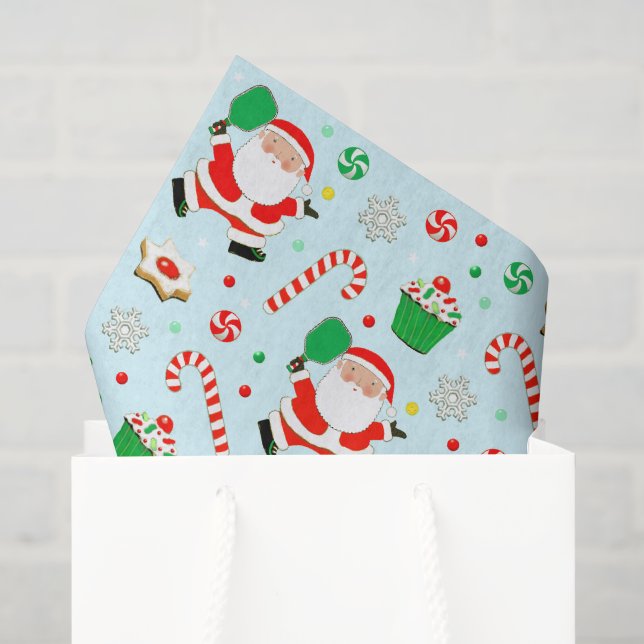 Pickleball Christmas Holiday Gift Tissue Paper (Gift Bag)