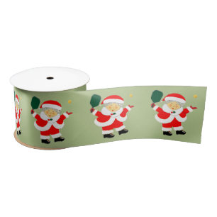 Pickleball Christmas Holiday Gifts Satin Ribbon
