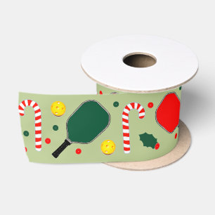 Pickleball Christmas Holiday Gifts Satin Ribbon