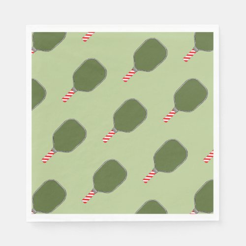 Pickleball Christmas Holiday Napkins