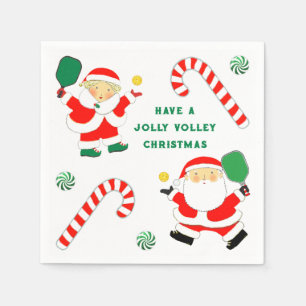 Pickleball Christmas Holiday Party Napkins