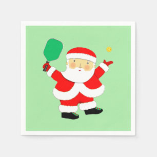 Pickleball Christmas Holiday Party Napkins