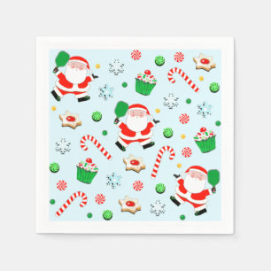 Pickleball Christmas Holiday Party Napkins