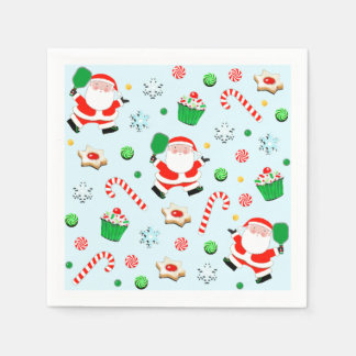 Pickleball Christmas Holiday Party Napkins