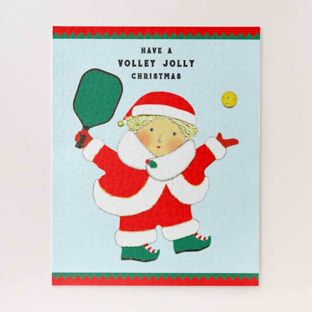 Pickleball Christmas Jigsaw Puzzle (Vertical)