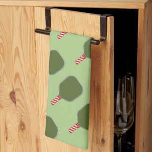 Pickleball Christmas Kitchen Towel