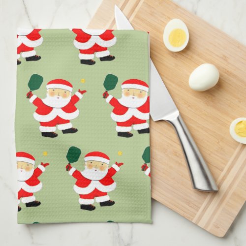 Pickleball Christmas Kitchen Towel