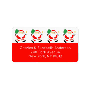 Pickleball Christmas Label