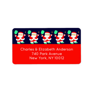 Pickleball Christmas Label